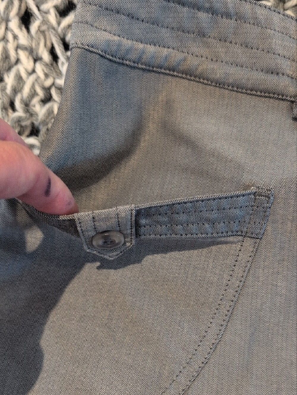 473 - NWOT Tilley Gray A-Line Skirt , Coastal Chic Travel Capsule Quiet Luxury - Picture 7 of 9